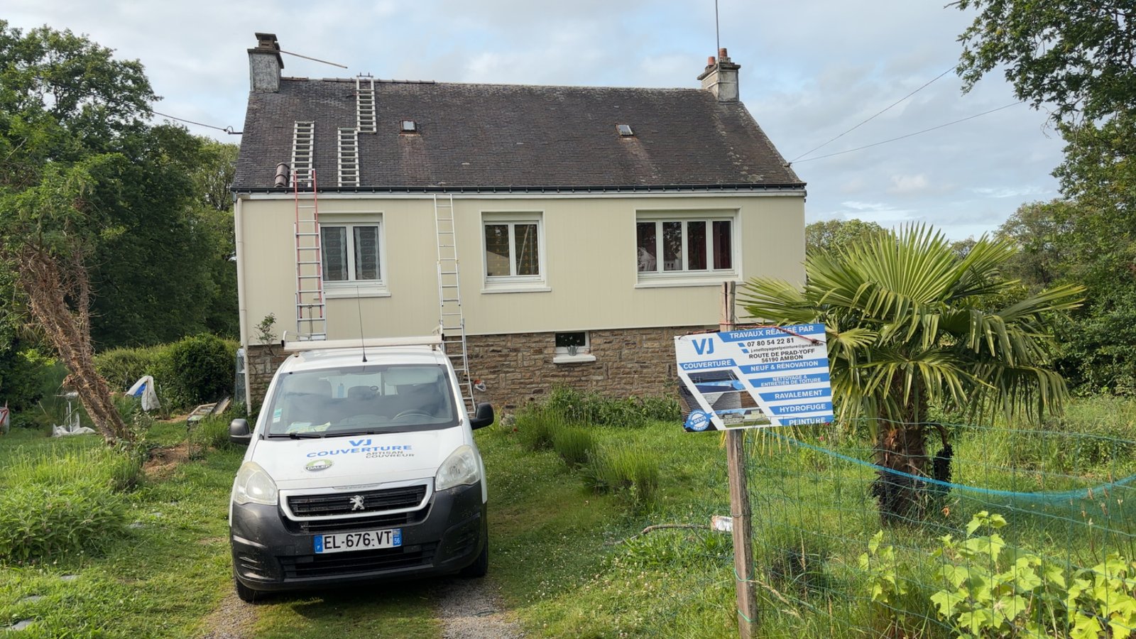 Travaux de peinture extérieure et ravalement dans le Morbihan